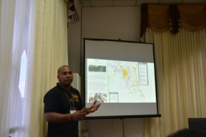 Roche Bhola presenting the Gold Rush Storymap